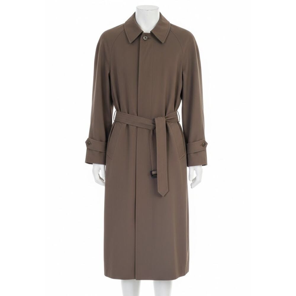 Ralph Lauren Mens 44R Brown Combo Rain Shell Wool Coat Jacket Insulated